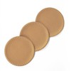 Convenient Disposable Brown Kraft Paper Plates - Unbleached and Uncoated
