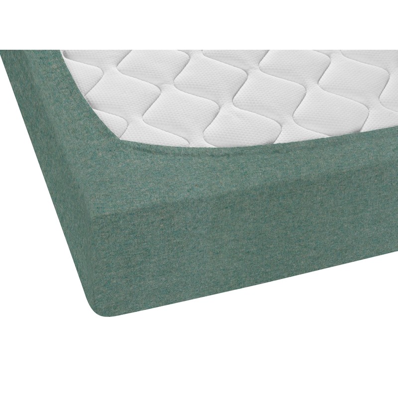 biberna 0841380 Melange Flannel Fitted Sheet