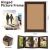 Hinged Picture Frames,Foldable Photo Frame,Folding Frame,Glass Photo Frame,with 180° Foldable