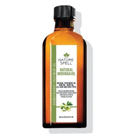Nature Spell Moringa Oil For Hair & Skin 150ml, Treat Dry Damaged Hair, Skincare Oil To Target Inflammation & Dark Spots, Made in the UK