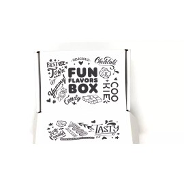 Fun Flavors Box Gift for Dad, 21 Ct Care Package Variety Pack, Cookies, Candy, Chips, Treats