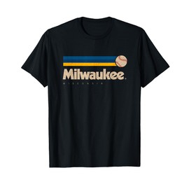 Milwaukee Baseball Softball Wisconsin Retro Milwaukee T-Shirt