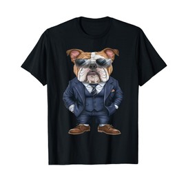 Men Woman English Bulldog Suit English Bulldog T-Shirt