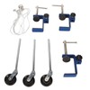 Robust Metal Bench Clamp with Pulley - Ideal for Laboratory,