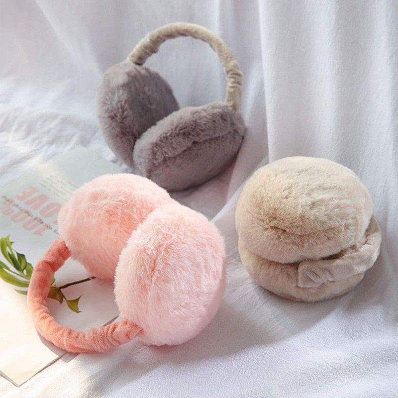 NICEYY Kids Earmuffs, Cold Protection, Winter, Ear Covers, Fluffy, Foldable,