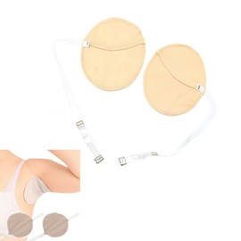 LondonExpress 1 Pair Underarm Sweat Shield Pad Washable Armpit Sweat Absorbing Guards Shoulder Strap Reusable Underarm Sweat Pad Summer Sweat Apparel Pad for Women