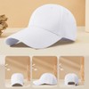 Malaxlx White Small Baseball Cap for Men Women Adjustable Dad