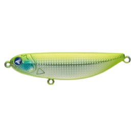 Blue Blue Shalldus 20 Spin Tail Jig, Lure, 3.0 inches (75 mm), 0.6 oz (18 g), #25 Double Chartreuse Silver