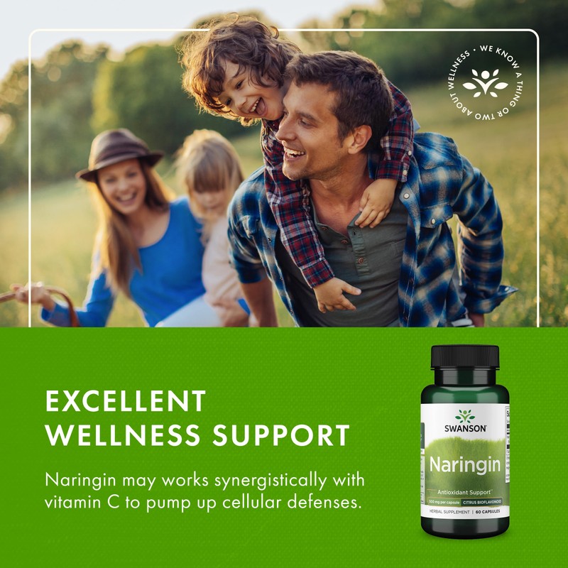 Swanson Naringin 500 Milligrams 60 Capsules