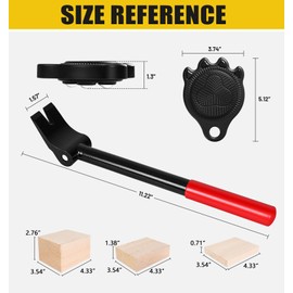 Furniture Lifters for Heavy Furniture - 360°Rotating Furniture Rollers Can Hold Up to 700 Pounds，Piano Appliances DollySelf-Adjusting Base