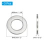 PATIKIL Flat Washers, 3 Pack 316 Stainless Steel 1 1/9"