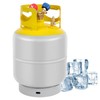 FAHKNS Recovery Tank, 30 lb Reusable Cylinder Can Double Valve