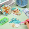 Funvalley Surperfect 8 Pack Diamond Painting Coasters with Stand, DIY