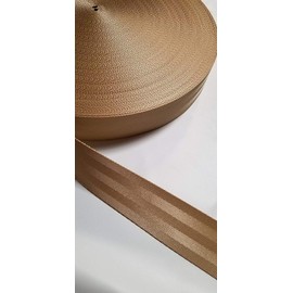 MTP 2" 5cm x 10 Yards (TAN) Seat-Belt Polyester Webbing Strap Repair 5 Panel 5000 lbs (2" x 10 Yards, TAN)