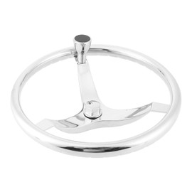Steering Wheel Replacement, Boat Steering Wheel 13-1/2 Inch 25 Degree 316 Stainless Steel for Boat Accessories