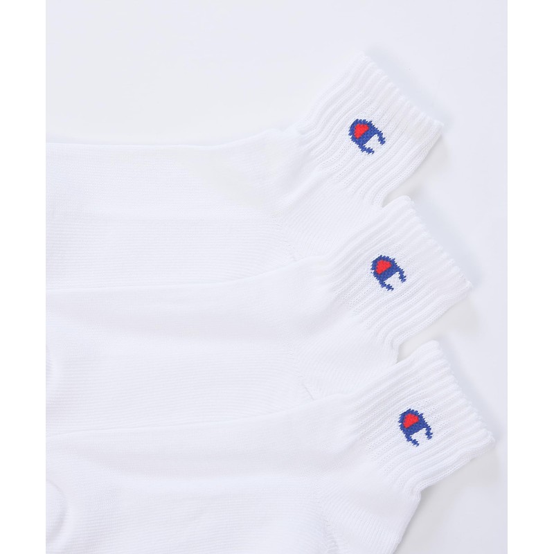 Champion Quarter Socks, 3 Pairs - whites