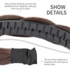 DIGUAN Thin Small Braid narrow Braided Headband with Teeth Synthetic