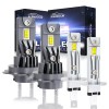 AUIMSOCO H1 H7 LED Headlight High Low Beam Bulbs Kit