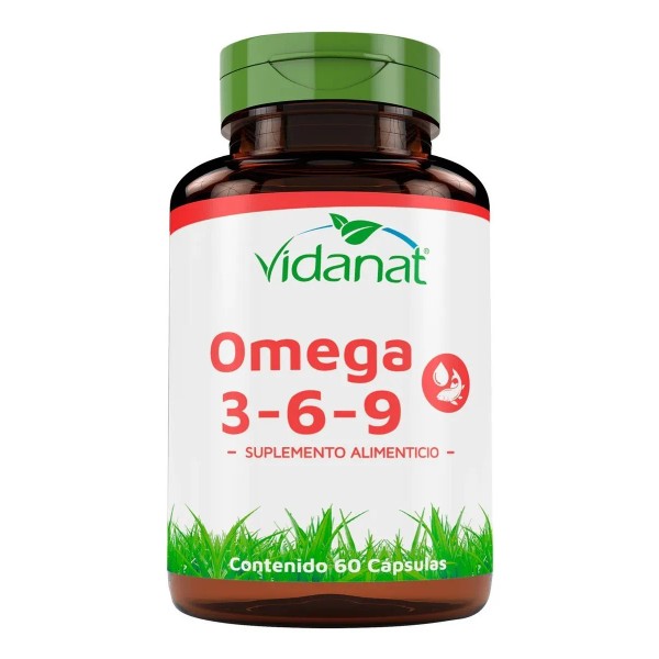 Omega 3, 6 Y 9 60 Cápsulas Vidanat Suplemento Sabor