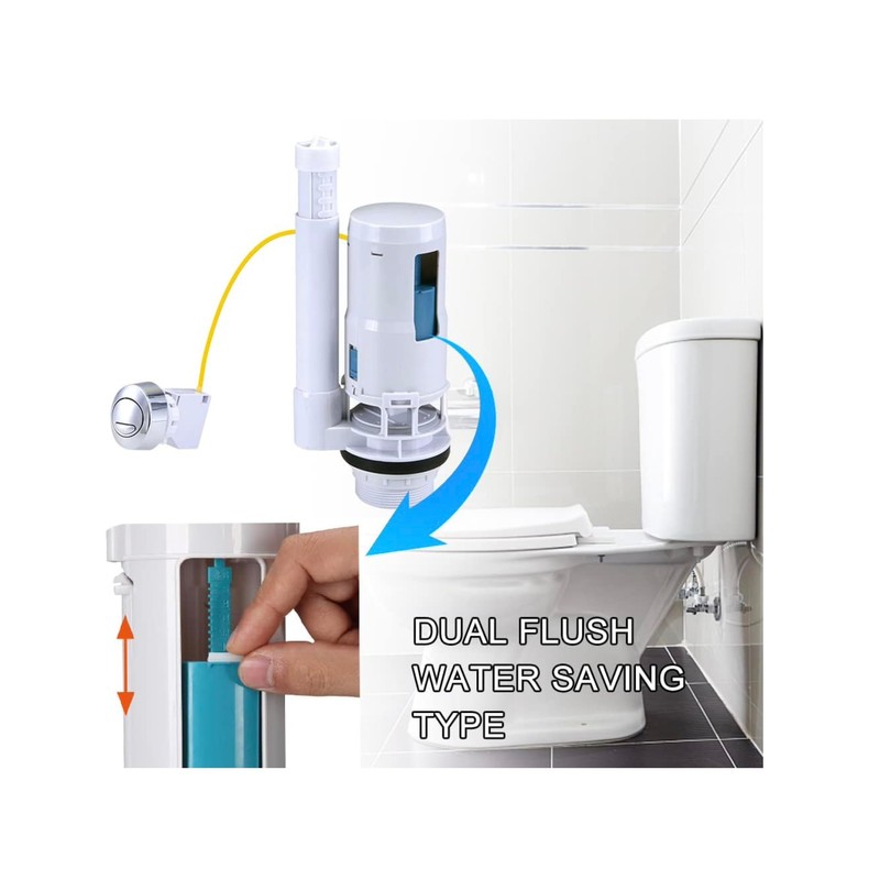 Housler® Dual Flush with Wire Fits All Push Button Toilets