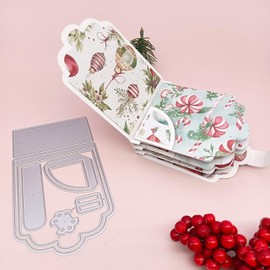 1 mini álbum troquelado de metal para manualidades de papel, tarjetas hechas a mano, álbumes de fotos, regalo y álbumes de recortes, agenda de aventura, 2024