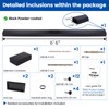 Muzata 6'6" Black Cable Railing Handrail Rectangular Stainless Steel Handrail