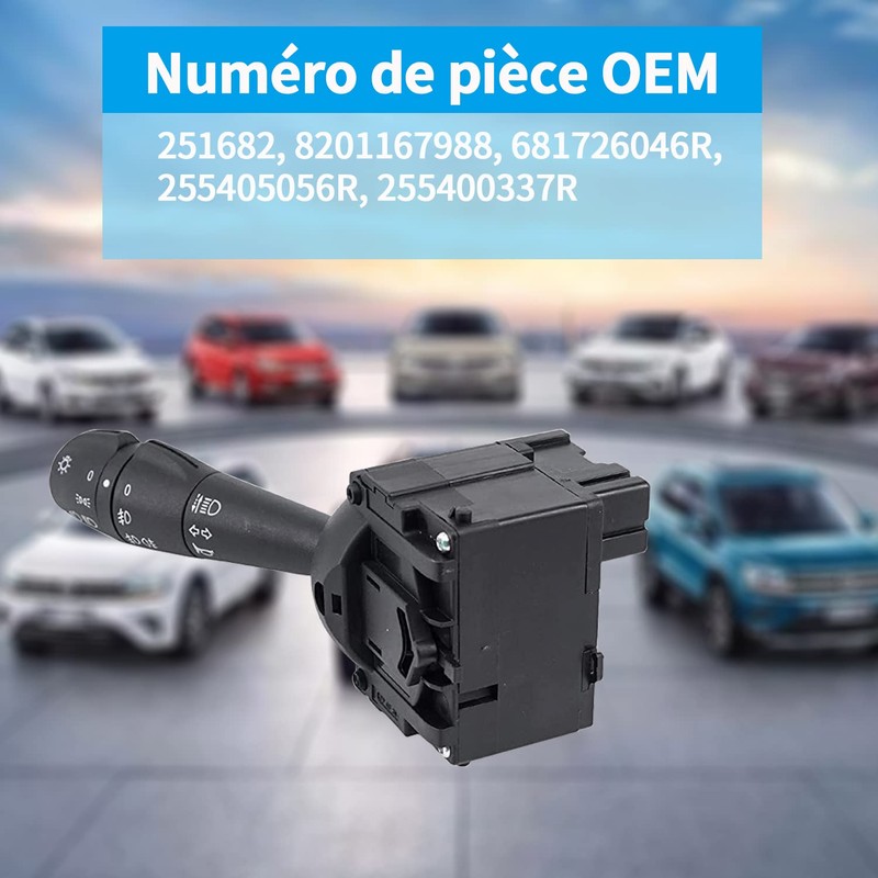 3T6B Steering Column Switch Indicator Switch for Renault 255400337R