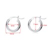 Small Hoop Earrings for Women Teen Girls Sensitive Ears Sterling