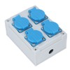 European Wall Socket 4P IP44 Waterproof Building Power Distributor for
