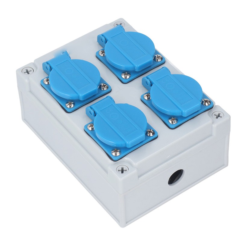 European Wall Socket 4P IP44 Waterproof Building Power Distributor for