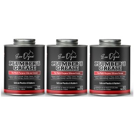 Evo Dyne Silicone Paste - 8oz USA Made | Multi-Purpose Lube for Faucets, Valves & Cartridges - Silicone Grease (3-Pack)