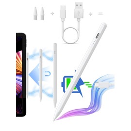Stylus Pen for i-Pad 2018-2024, USB-C Fast Charge for i-Pad Pencil, Palm Rejection,Tilt Sensitivity,Pencil Comapatible Pad 10/9/8/7/6, Pad Pro 12.9"/11"/13" M4, Pad Air 5/4/3/11"-13" M2, Pad Mini 6/5