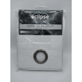 Eclipse Blackout Grommet Panel Curtain 50 x 63in Andes Grommet White