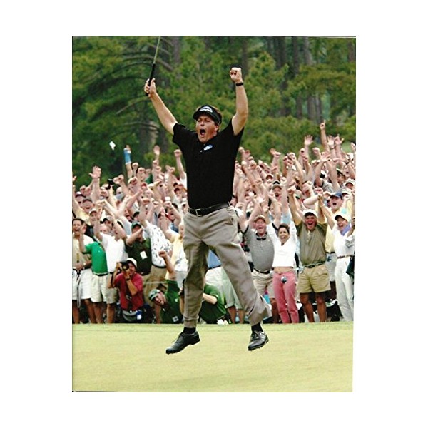 Golf Collectibles Phil Mickelson celebrating his first major by winning