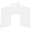 PVC (Polyvinyl Chloride) Slotted Shim, Matte, 0.0075" Thickness, 2" Width,