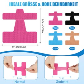 Hallux Valgus Kinesiotape, 60 Pre-Cut Hallux Valgus Tape