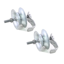 Sliding Gate Rollers 5" Steel Pipe Track Roller Galvanized for 1 5/8" Pipe Track (Pack of 2)