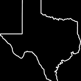 ANGDEST Texas MAP Outline (White) (Set of 2) Premium Waterproof Vinyl Decal Stickers for Laptop Phone Accessory Helmet Car Window Bumper Mug Tuber Cup Door Wall Decoration