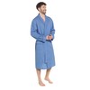 INSIGNIA Mens Plain Woven Lightweight Cotton Poly Dressing Gown Robe