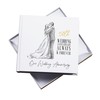 50th Wedding Anniversary Photo Album, White, Holds 50 Photos 6"