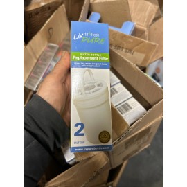 Fit & Fresh 4 NIB TEK Liv Pure Fit & Fresh Water Bottle  Replacement Filter 2 2packs