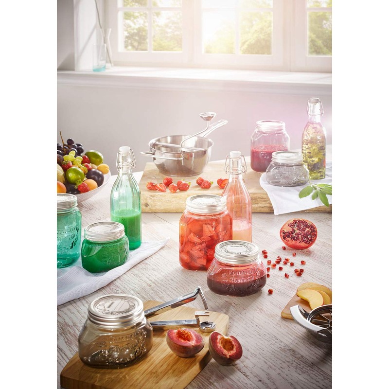 Leifheit Preserving Glass Jar, Tender Rose, 0.5 Litre