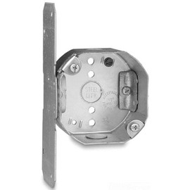 Steel City 54171-FCFB Pre-Galvanized Steel Octagon Ceiling Fan Support Box with C-5 Non-Metallic Cable Clamps, F-Bracket and 1/2-Inch Knockouts