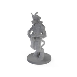 Minotaur Male Bard Tabletop DND Gaming Miniature