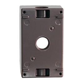 Sigma Electric, Bronze Sigma Engineered Solutions, 14250BR 1/2-Inch 3 Hole 1-Gang Box, No Size
