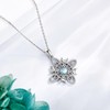 CUPENDA Witch Knot Necklace 925 Sterling Silver Witch Celtic Knot