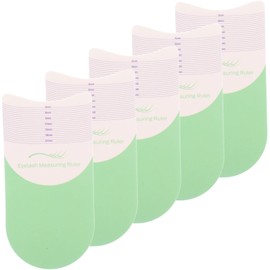 Vaguelly Eyelash Measurement Ruler for Symmetrical Lash Extension 5pcs Eyelash Ruler Tool Set for Home Use Accurate Length Measuring Tool