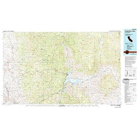 YellowMaps Isabella Lake CA topo map, 1:100000 Scale, 30 X 60 Minute, Historical, 1978, Updated 1994, 24.1 x 41.7 in - Paper