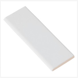 Timeless Ice White 2x8 Surface Bullnose Ceramic Tile - Finish: Glossy