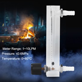 Gas Flow Meter, Flow Regulator, Air Flow Meter, Gas Flowmeter, 1-10LPM, Oxygen Flow Meter, Flow Meter with Control Valve, Control Valve for Measuring Gas Flow for Oxygen Air